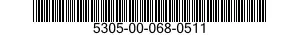 5305-00-068-0511 SCREW,CAP,HEXAGON HEAD 5305000680511 000680511