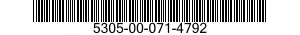 5305-00-071-4792 SCREW,CAP,SOCKET HEAD 5305000714792 000714792