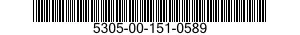 5305-00-151-0589 SCREW,MACHINE 5305001510589 001510589