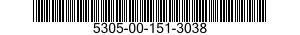 5305-00-151-3038 SCREW,MACHINE 5305001513038 001513038