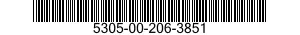 5305-00-206-3851 SCREW,EXTERNALLY RELIEVED BODY 5305002063851 002063851