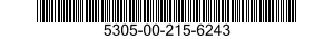 5305-00-215-6243 SCREW,MACHINE 5305002156243 002156243