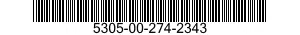 5305-00-274-2343 SCREW,CAP,SOCKET HEAD 5305002742343 002742343
