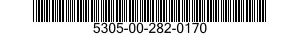 5305-00-282-0170 SCREW,MACHINE 5305002820170 002820170