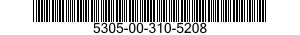 5305-00-310-5208 SCREW,CAP,SOCKET HEAD 5305003105208 003105208