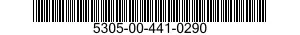 5305-00-441-0290 SCREW,MACHINE 5305004410290 004410290