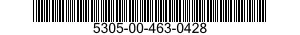 5305-00-463-0428 SCREW,CAP,HEXAGON HEAD 5305004630428 004630428
