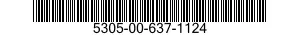 5305-00-637-1124 SCREW,MACHINE 5305006371124 006371124