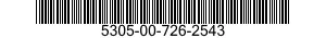 5305-00-726-2543 SCREW,CAP,HEXAGON HEAD 5305007262543 007262543