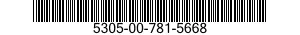 5305-00-781-5668 SCREW,MACHINE 5305007815668 007815668