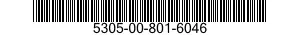 5305-00-801-6046 SCREW,MACHINE 5305008016046 008016046
