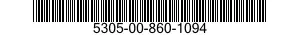 5305-00-860-1094 SCREW,CAP,SOCKET HEAD 5305008601094 008601094