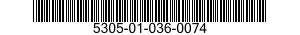 5305-01-036-0074 SCREW,MACHINE 5305010360074 010360074
