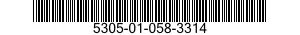 5305-01-058-3314 SCREW,MACHINE 5305010583314 010583314