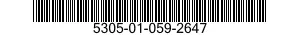 5305-01-059-2647 SCREW,MACHINE 5305010592647 010592647