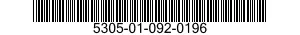 5305-01-092-0196 SCREW,MACHINE 5305010920196 010920196