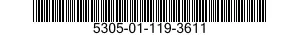 5305-01-119-3611 SCREW,MACHINE 5305011193611 011193611