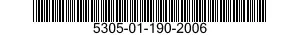 5305-01-190-2006 SCREW,MACHINE 5305011902006 011902006