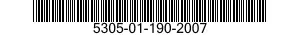 5305-01-190-2007 SCREW,MACHINE 5305011902007 011902007