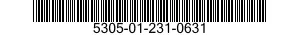 5305-01-231-0631 SCREW ASSEMBLY,PANEL 5305012310631 012310631