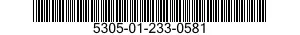 5305-01-233-0581 SCREW,MACHINE 5305012330581 012330581