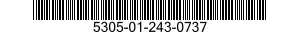 5305-01-243-0737 SCREW,MACHINE 5305012430737 012430737