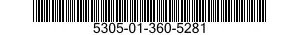 5305-01-360-5281 SCREW,MACHINE 5305013605281 013605281