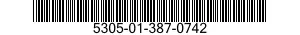 5305-01-387-0742 SCREW,MACHINE 5305013870742 013870742