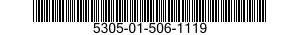 5305-01-506-1119 SCREW,MACHINE 5305015061119 015061119