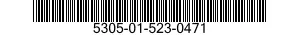 5305-01-523-0471 SCREW,MACHINE 5305015230471 015230471
