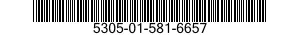 5305-01-581-6657 SCREW,CAP,SOCKET HEAD 5305015816657 015816657