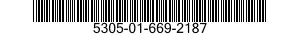 5305-01-669-2187 SCREW,MACHINE 5305016692187 016692187