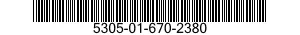 5305-01-670-2380 SCREW,CAP,SOCKET HEAD 5305016702380 016702380