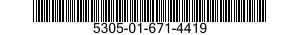5305-01-671-4419 SCREW,MACHINE 5305016714419 016714419