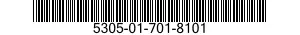 5305-01-701-8101 SCREW,MACHINE 5305017018101 017018101