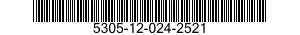 5305-12-024-2521 SCREW,MACHINE 5305120242521 120242521