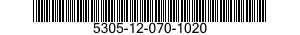 5305-12-070-1020 BOLT,MACHINE 5305120701020 120701020