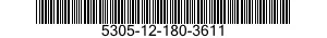 5305-12-180-3611 SCREW,CAP,SOCKET HEAD 5305121803611 121803611