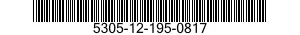 5305-12-195-0817 SCREW,MACHINE 5305121950817 121950817