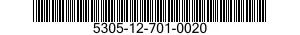 5305-12-701-0020 SCREW,CAP,HEXAGON HEAD 5305127010020 127010020
