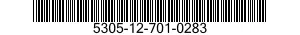 5305-12-701-0283 SCREW,MACHINE 5305127010283 127010283