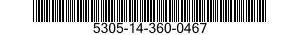 5305-14-360-0467 SCREW,INSTRUMENT 5305143600467 143600467