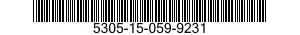 5305-15-059-9231 SCREW,MACHINE 5305150599231 150599231