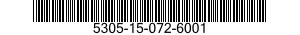5305-15-072-6001 SCREW,MACHINE 5305150726001 150726001