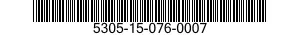 5305-15-076-0007 SCREW,MACHINE 5305150760007 150760007