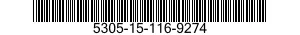 5305-15-116-9274 SCREW 5305151169274 151169274