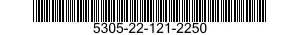 5305-22-121-2250 SCREW,MACHINE 5305221212250 221212250