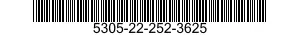 5305-22-252-3625 SCREW,CAP,HEX,HEAD 5305222523625 222523625