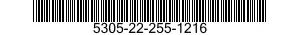 5305-22-255-1216 SCREW,CAP,HEX HEAD 5305222551216 222551216