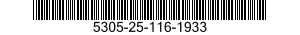 5305-25-116-1933 SCREW,MACHINE 5305251161933 251161933